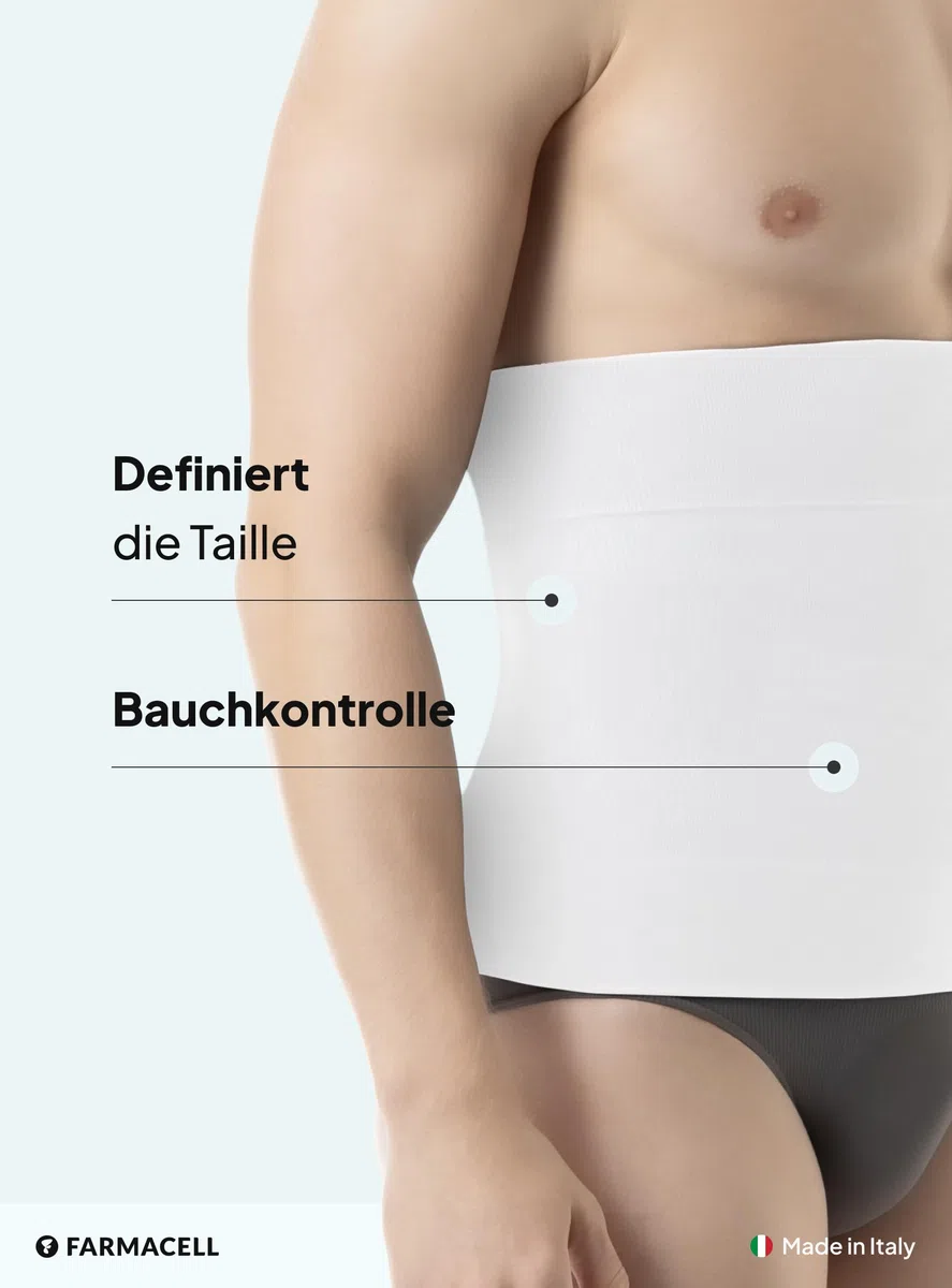FarmaCell Bauchweggürtel Herren Shapewear, Made in Italy, 405