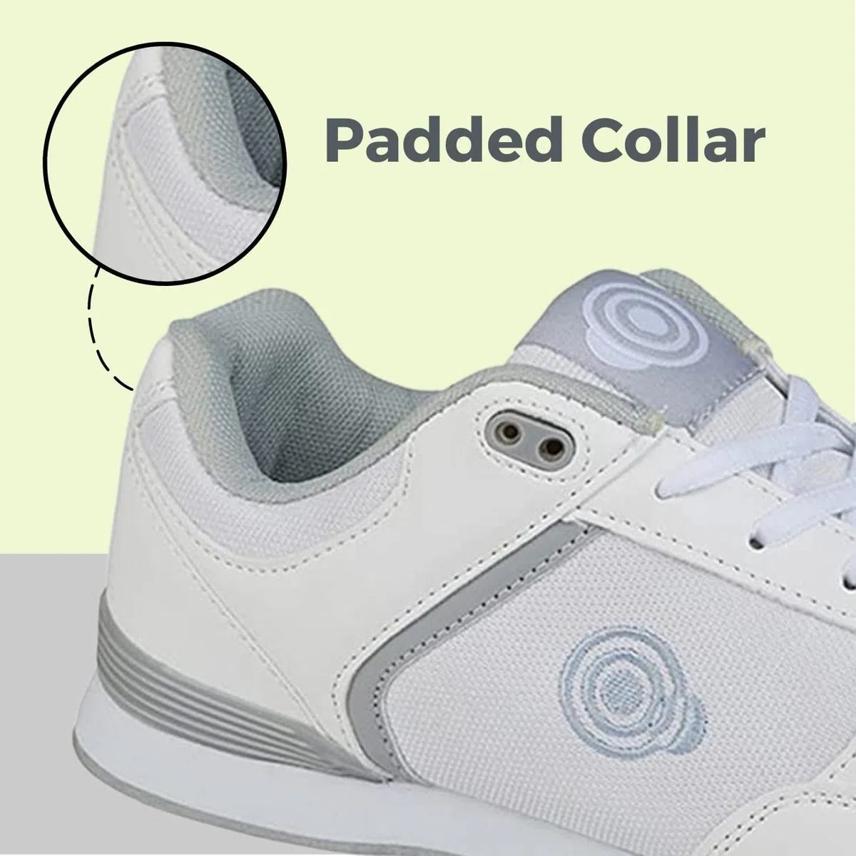 Dek Babyschuhe Womens Damen Schnüren Bis Bowling Schuhe/Ausbilder Weiß/grau