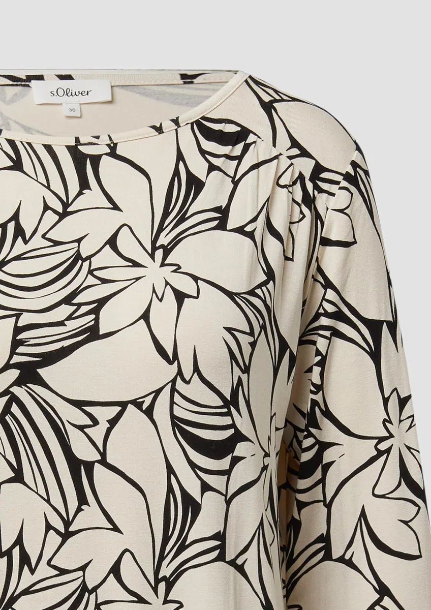 s.Oliver 3/4-Arm Shirt im O-Shape