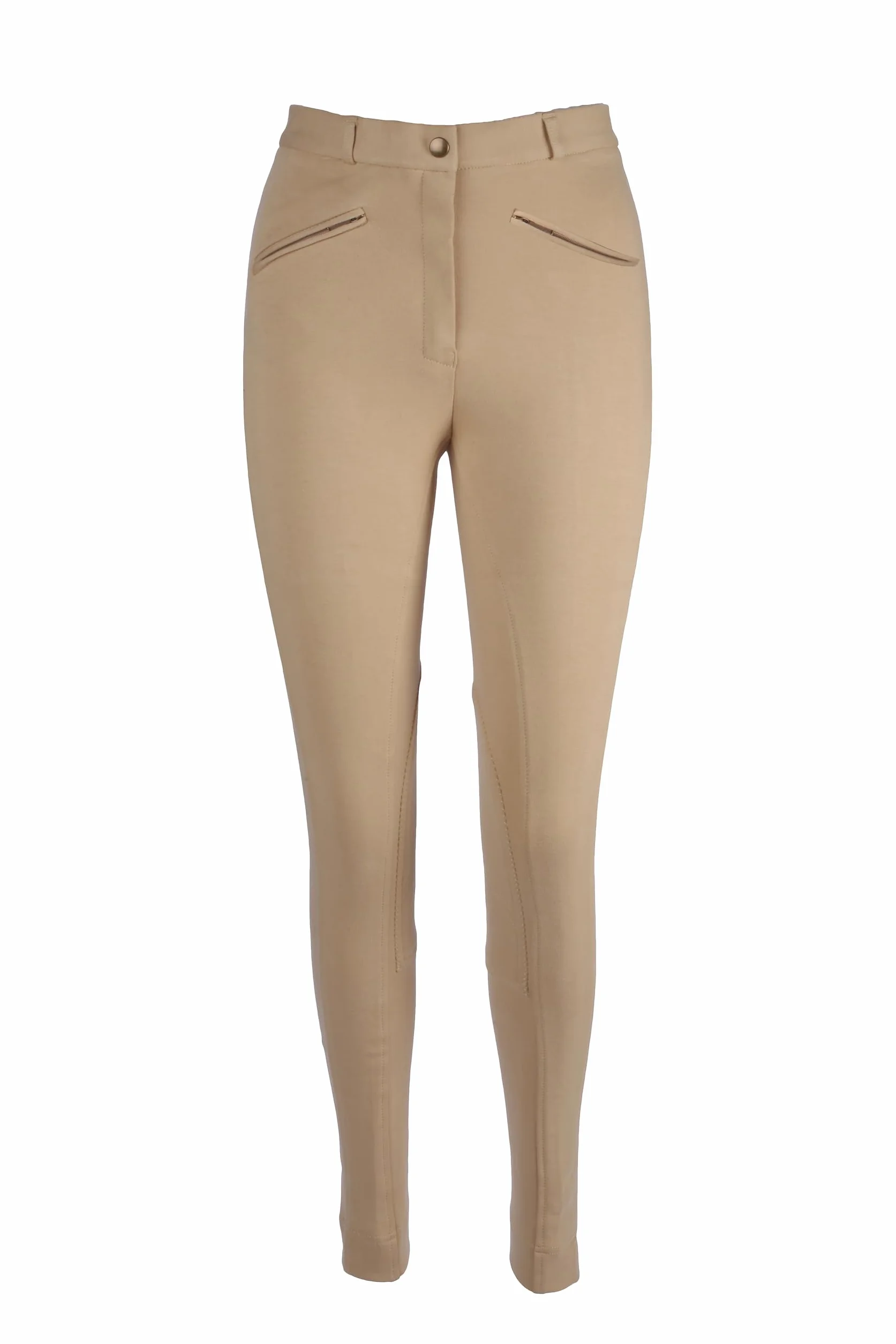 Reithose für Herren, weich, dehnbar, Beige