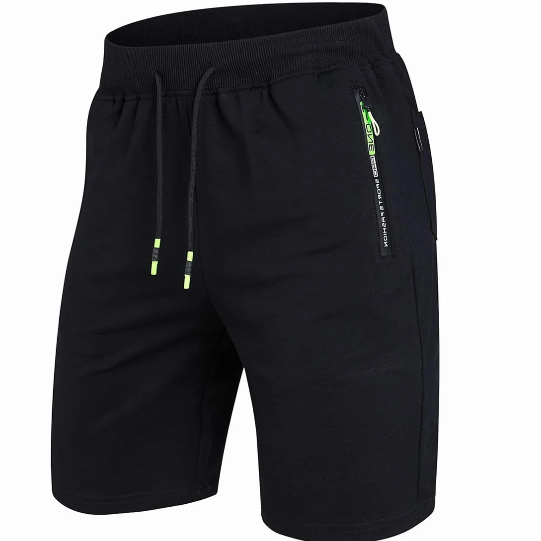 ZOXOZ Kurze Hosen Herren Shorts Sommer Baumwolle mit Reissverschluss Taschen
