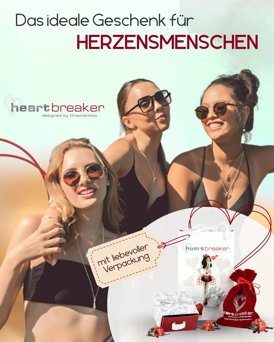 Heartbreaker Chamäleon Anhänger I Edler Kettenanhänger aus 925 Sterling Silber I Nickelfreier Silber-Anhänger mit Brandlack veredelt I In Goldschmiedequalität gefertigt I LD CH 31