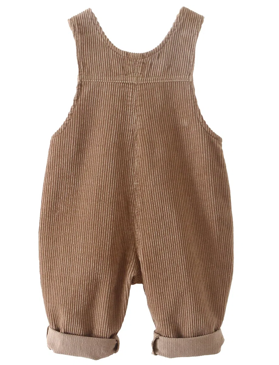 Panegy Baby Cord Latzhose Latzhose Lose Einfarbig Hosenträger Latzhose Hose Weich Retro Einteilig Knopf Lätzchen Hose Overall Outfit Neugeborenen Latzhose für Frühling Herbst