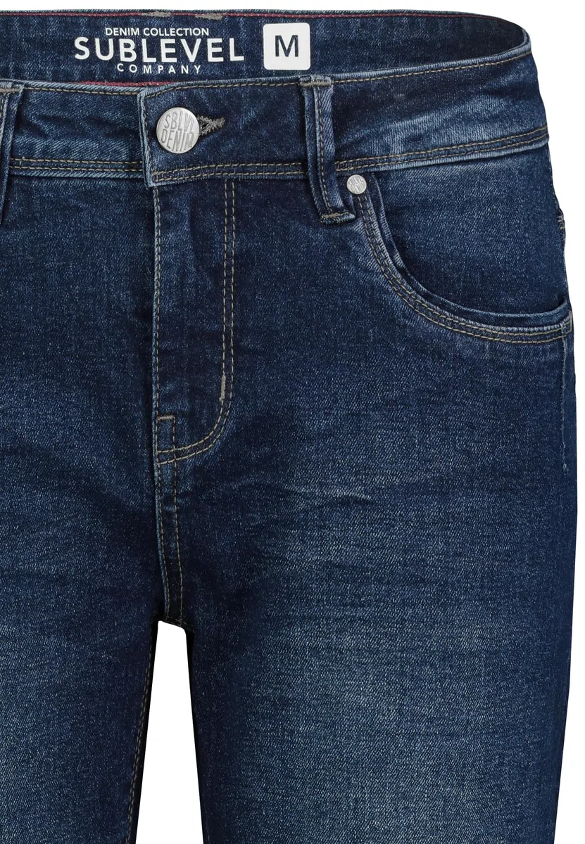Sublevel Damen Capri Jeans Hose 3/4 Länge Stretch Denim Sommerhose Freizeit