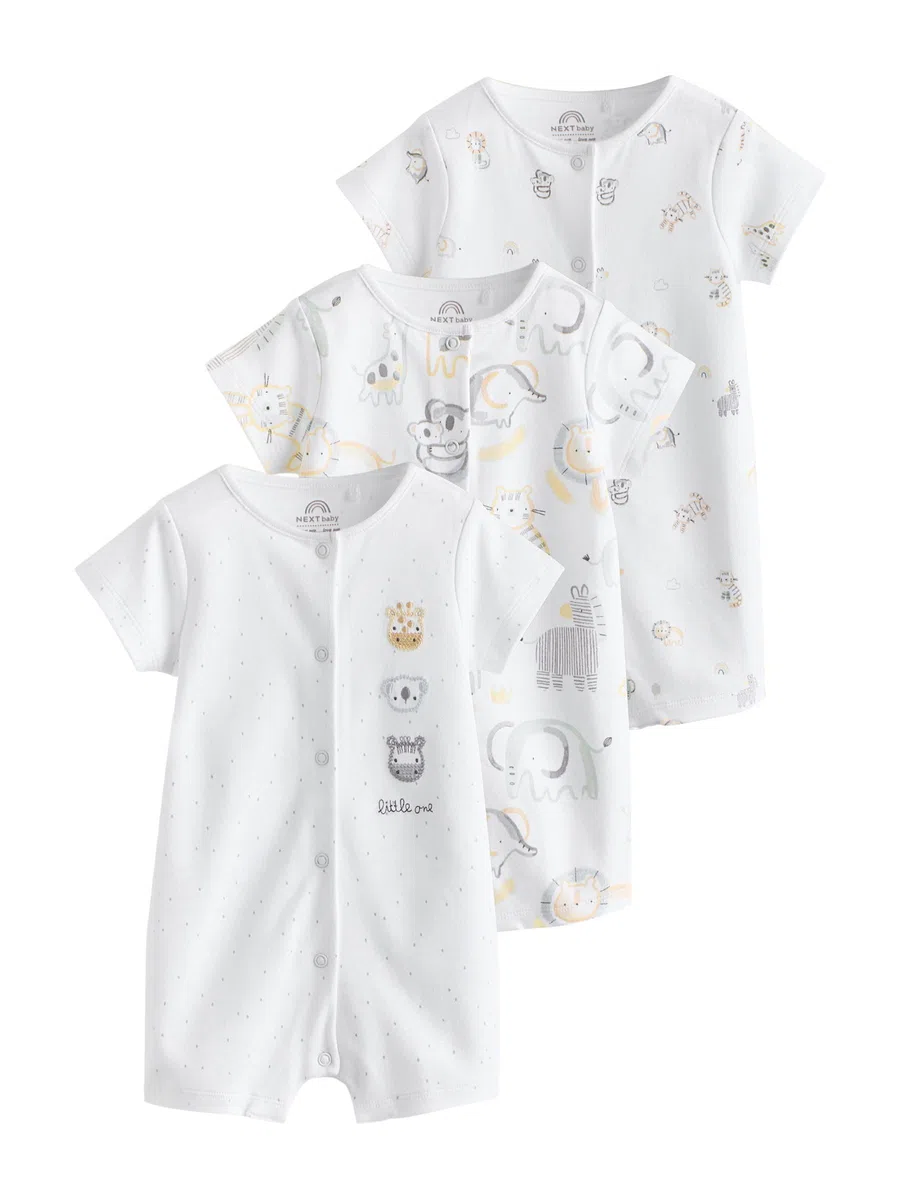 NEXT Baby Strampelanzüge aus Jersey, 3er-Pack
