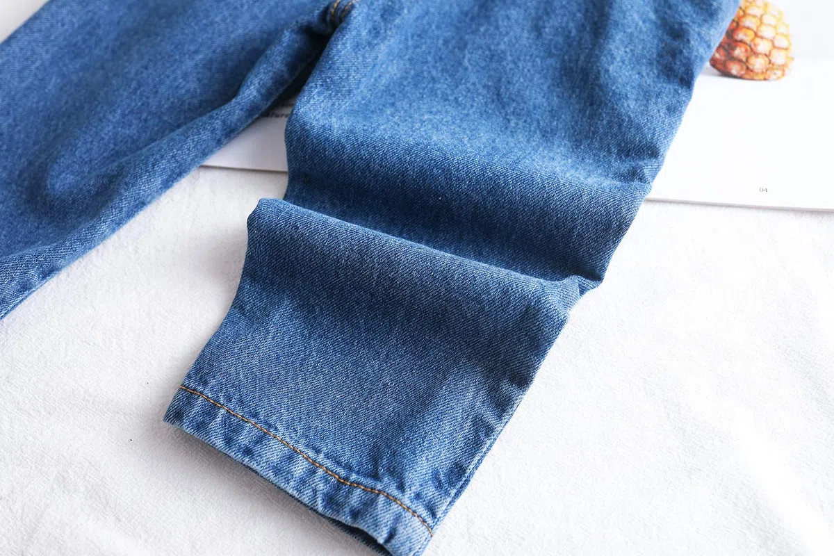 KIDSCOOL SPACE Baby Boy Girl Jean Overalls,Kleinkind zerrissene Denim süße Arbeitskleidung
