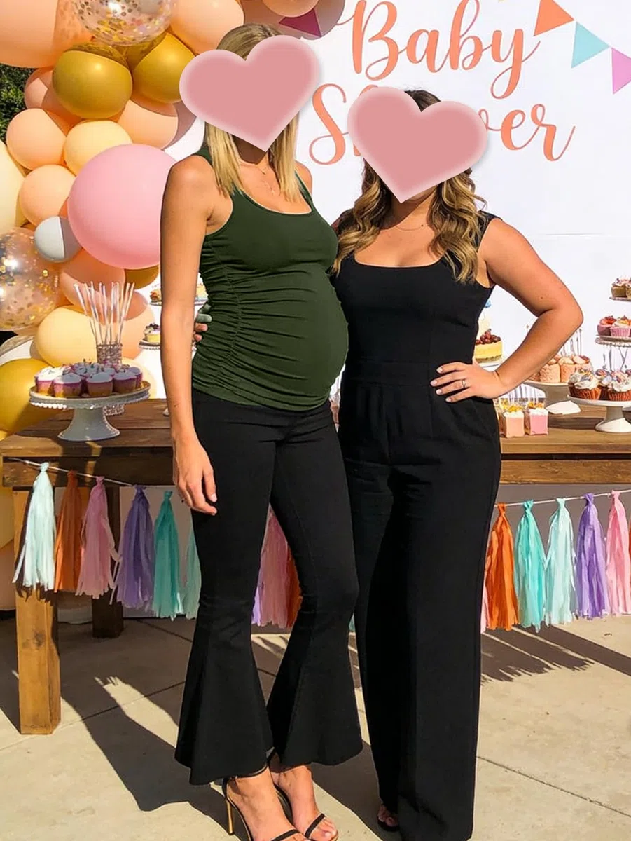 PARNIXS Sommer Damen Umstands-Tanktop, Schwangerschafts-Top, bequem, ärmellos, Umstandskleidung (3-teilig)