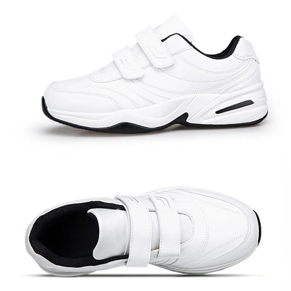 Sneaker Herren Klettverschluss Sportschuhe Fitnessschuhe Dämpfung Laufschuhe Freizeitschuhe Straßenlaufschuhe Turnschuhe Atmungsaktive Trainers Outdoor Fitness Gym