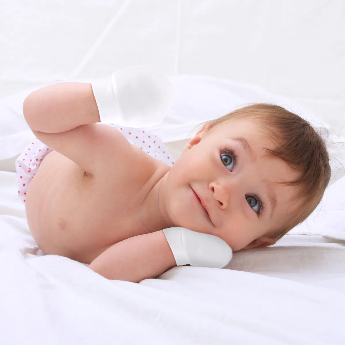 12 Paar Babyhandschuhe, Baumwolle Fäustlinge, Baby Handschuhe gegen Kratzen, Anti-Grab Fäustlinge für 0-6 Monate Baby Jungen und Mädchen