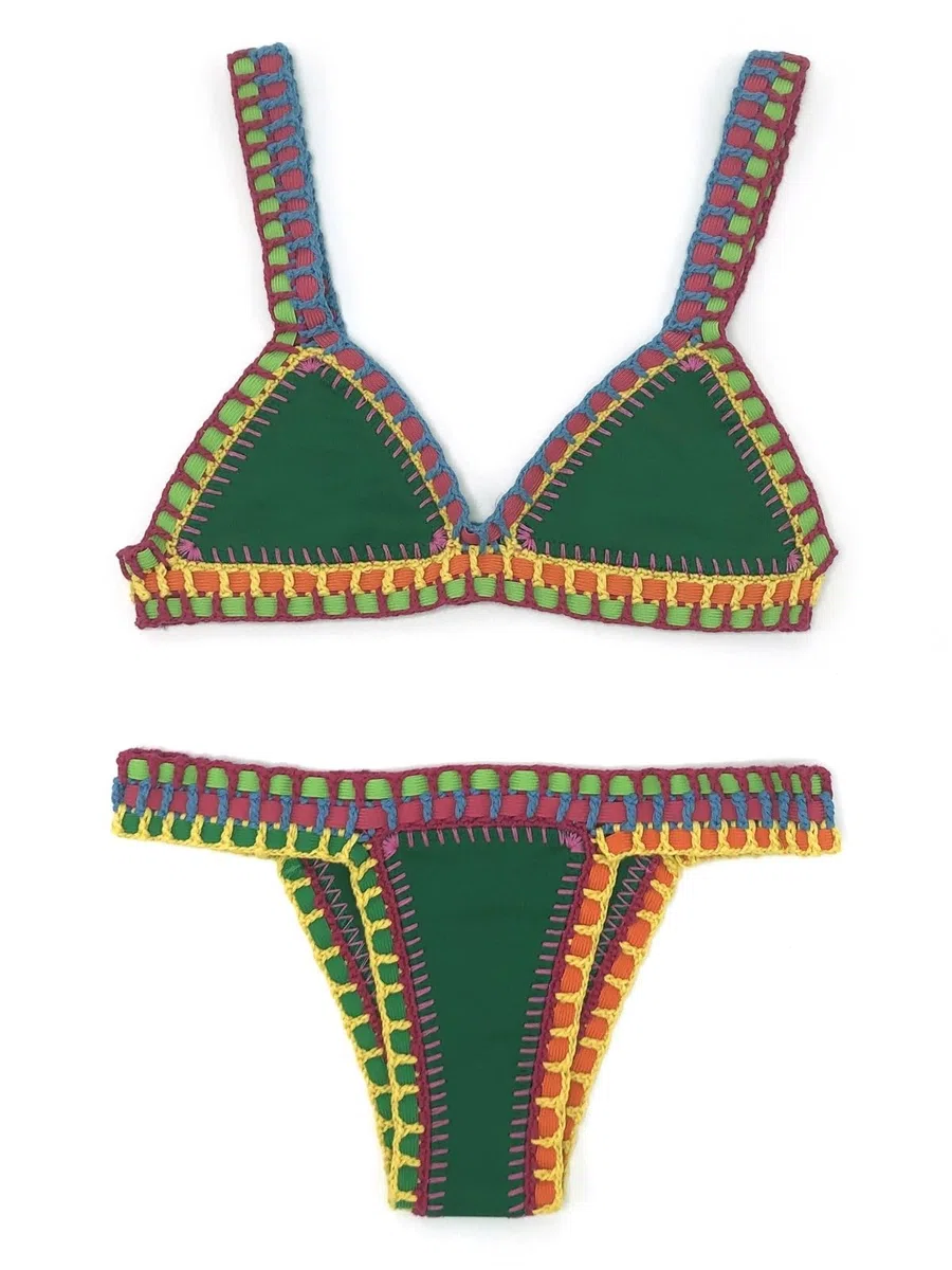 Bikini Damen Set Bikini Set Damen Badeanzug Bademode(Color 1,S)