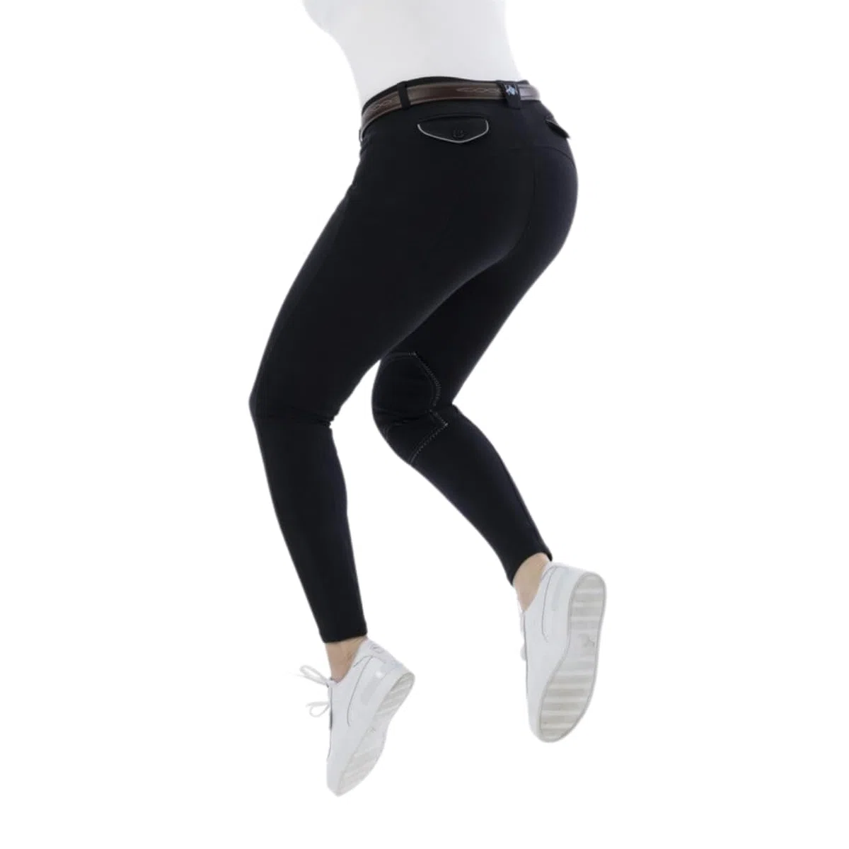Riding World - Reithose für Damen & Kinder Alexandrie | Reiterhose mit Kniebesatz aus Stoff | mit Eingrifftaschen vorn | Reitleggings in sechs Farben | Reitbekleidung in Größe 104-176 & 32-44