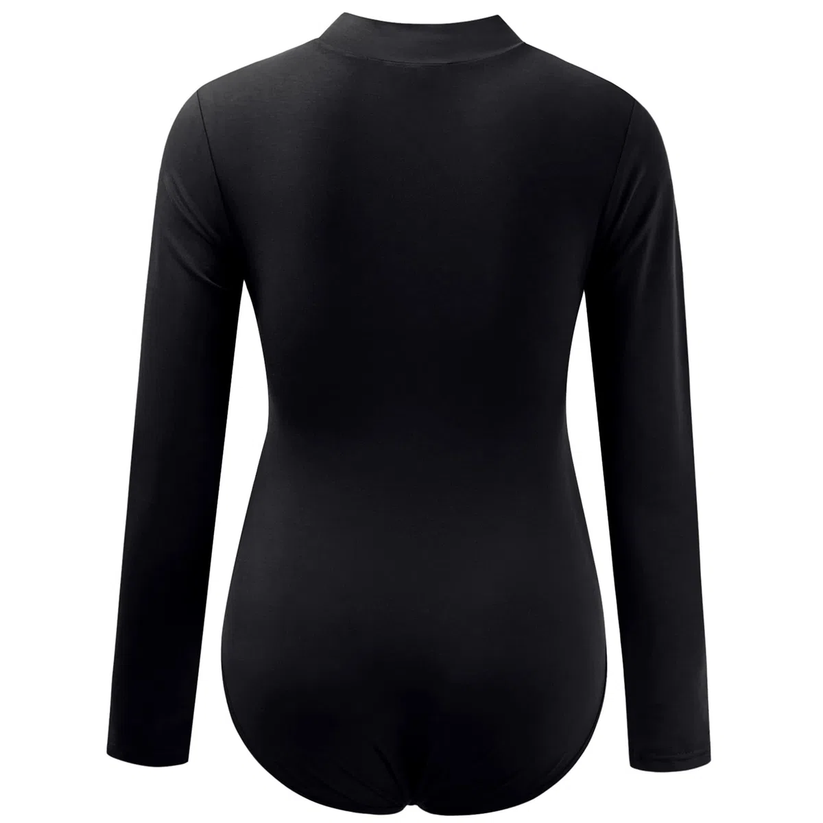 Bhome Umstandsshirt mit Stehkragen, langärmeliger Body für Schwangere, Fotoshootings
