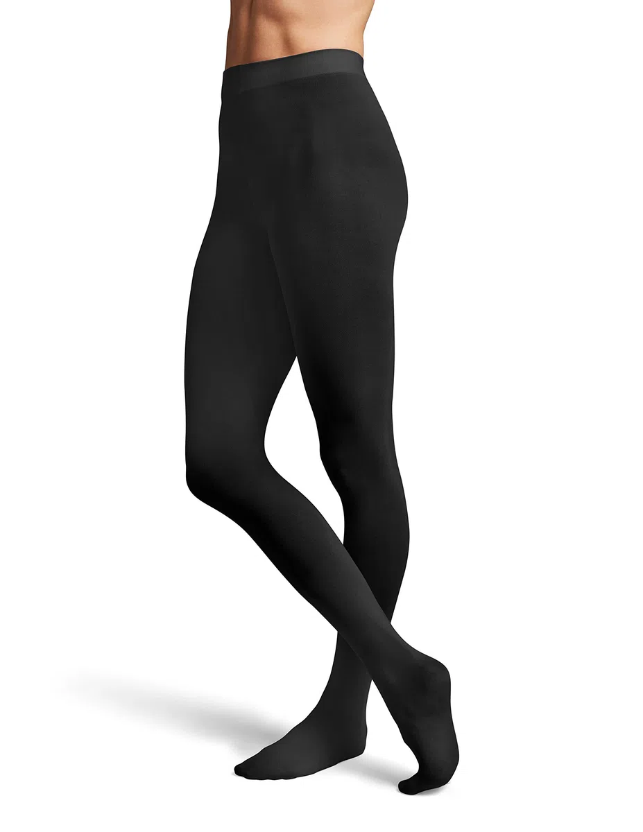 Bloch Mädchen Girls Contoursoft Footed Tights Konturweiche Strumpfhose, Schwarz, M