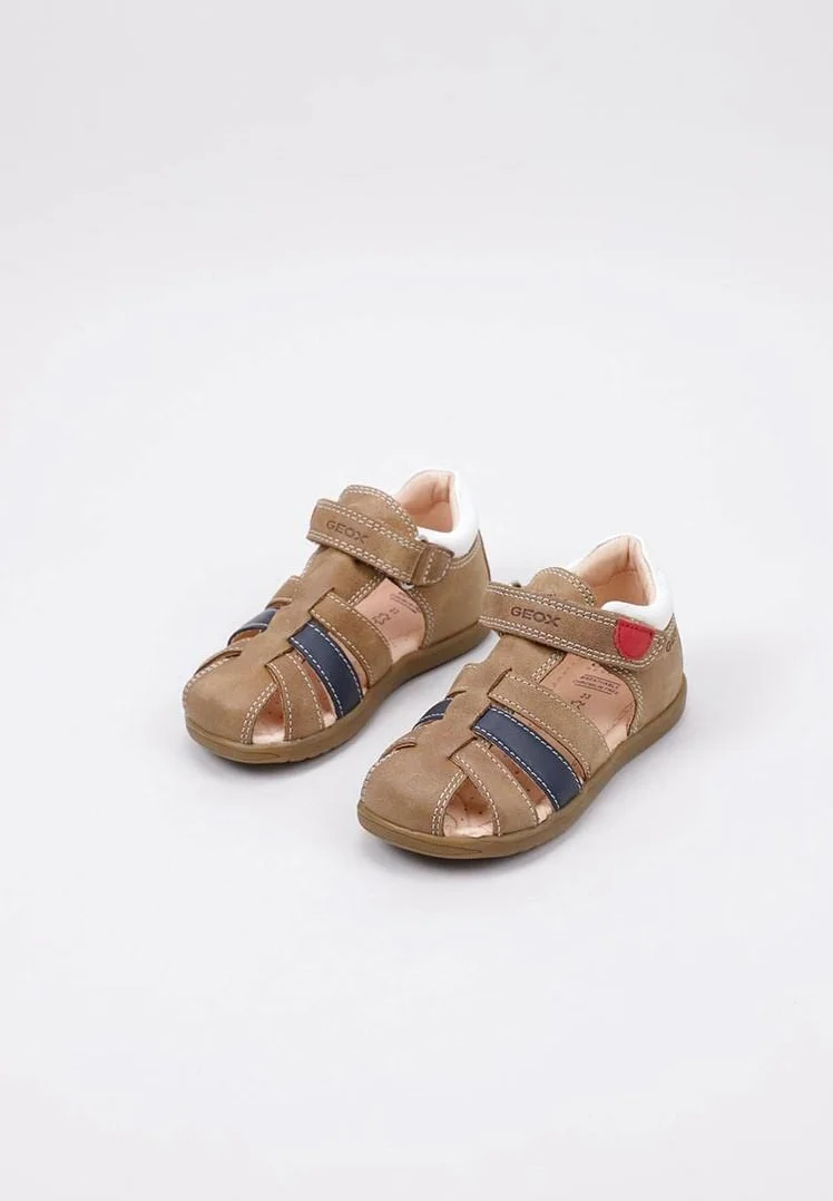 Geox Jungen B Sandal Macchia Boy Erste Schritte, Caramel, 23 EU