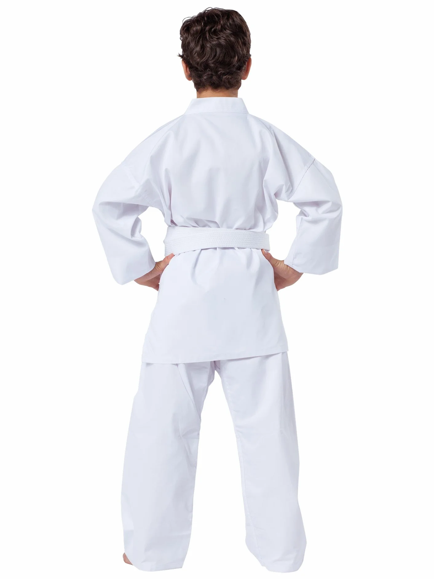 Kwon Unisex Kinder Kampfsportanzug Karate Basic Anzug, Weiß, 140 EU & Unisex Kinder Kampfsportanzug Karate Basic Anzug, Weiß, 120 EU