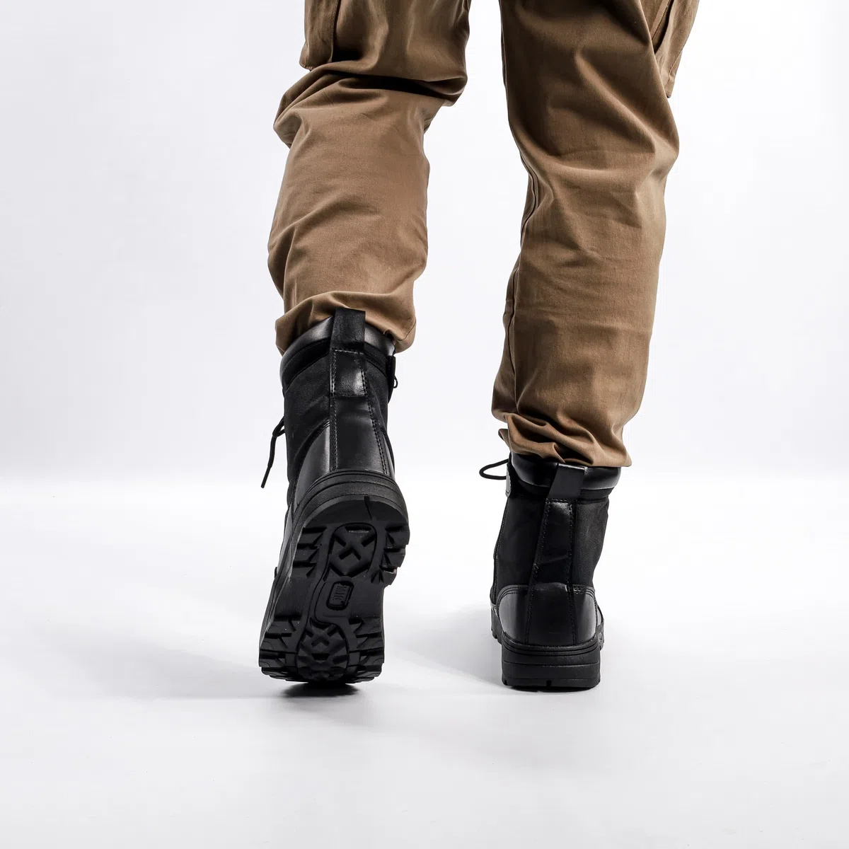 MIG Herren Militärstiefel mit seitlichem Reißverschluss und Schnürung, taktische Kampfstiefel für Arbeit, Sicherheit, Kadett, Polizei, Militär.