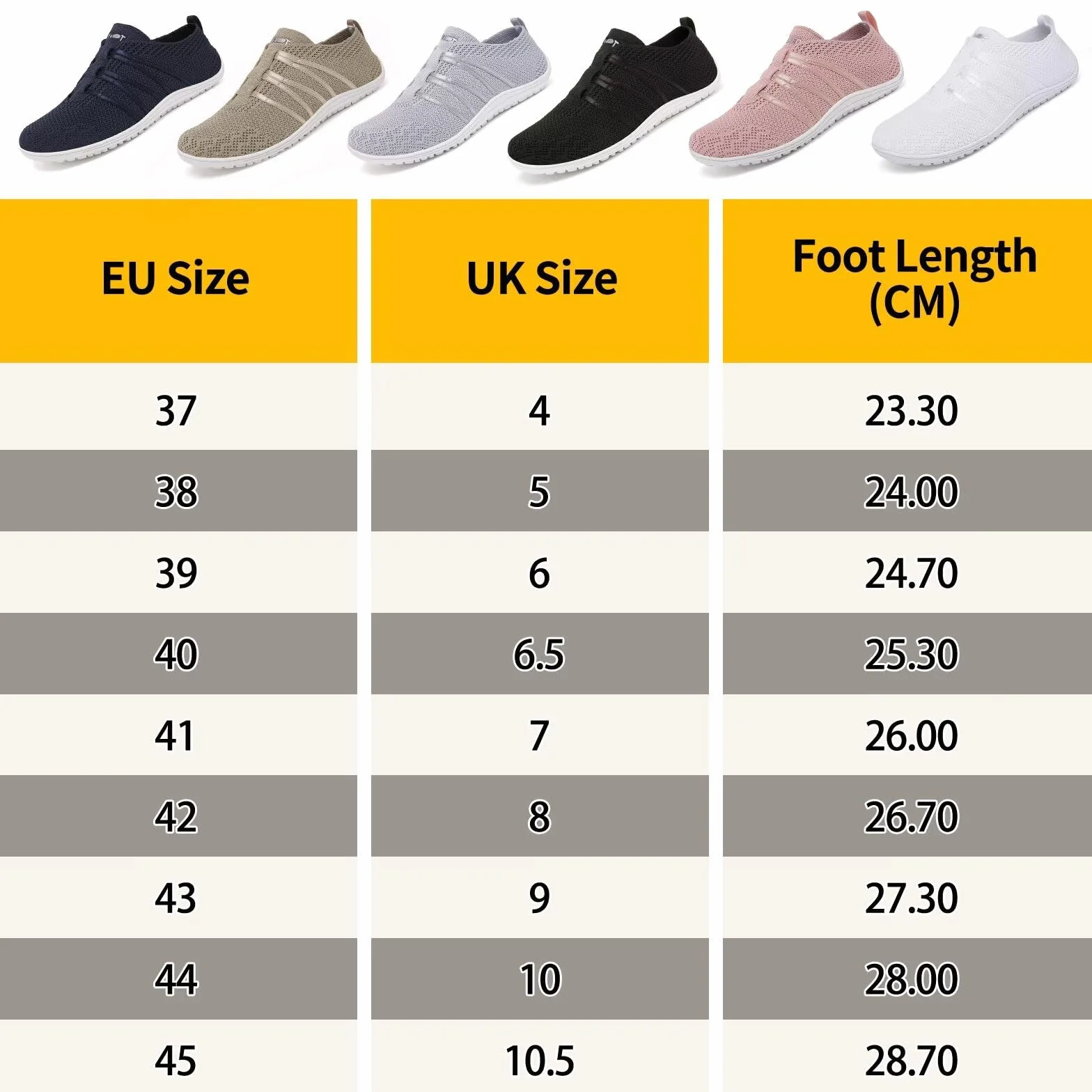 Wizshoe Barfußschuhe Damen Herren Barfuss Schuhe Bequeme Hausschuhe Slip On Sneaker Atmungsaktiv Fitnessschuhe mit Zero-Drop Solhe