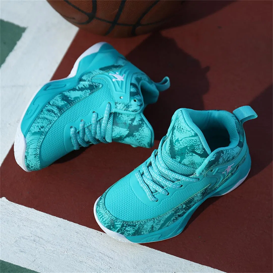 Basketballschuhe für Jungen Kinder Turnschuhe Outdoor Basketballschuhe für Mädchen Jungen Sportschuhe Leicht Atmungsaktive Turnschuhe Sneaker Walkingschuhe