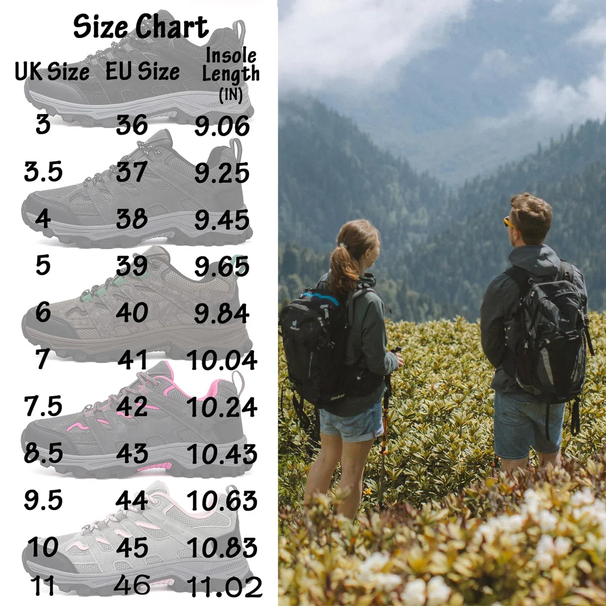 Trekking Wanderschuhe Herren Damen Outdoorschuhe Wanderstiefel Leichte rutschfest Kletterschuhe Bergsteigen Hiking Shoes Wanderhalbschuhe