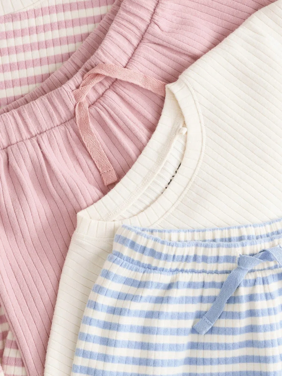 NEXT Mädchen Set aus T-Shirts und Shorts, 2er-Pack 62-122