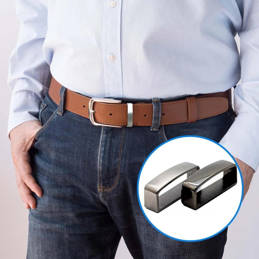 IKOPFLN 4 Stück Gürtelschnalle, gürtelschlaufe, gürtelschnalle herren, gürtelhalter, gürtelschnallen für herren, gürtelschlaufengürtelschnallen zum wechseln, 3.5cm