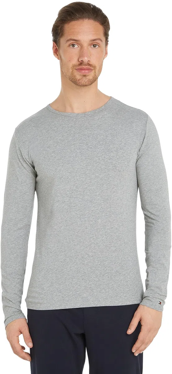 Tommy Hilfiger Herren 3er Pack Langarmshirts mit Rundhalsausschnitt