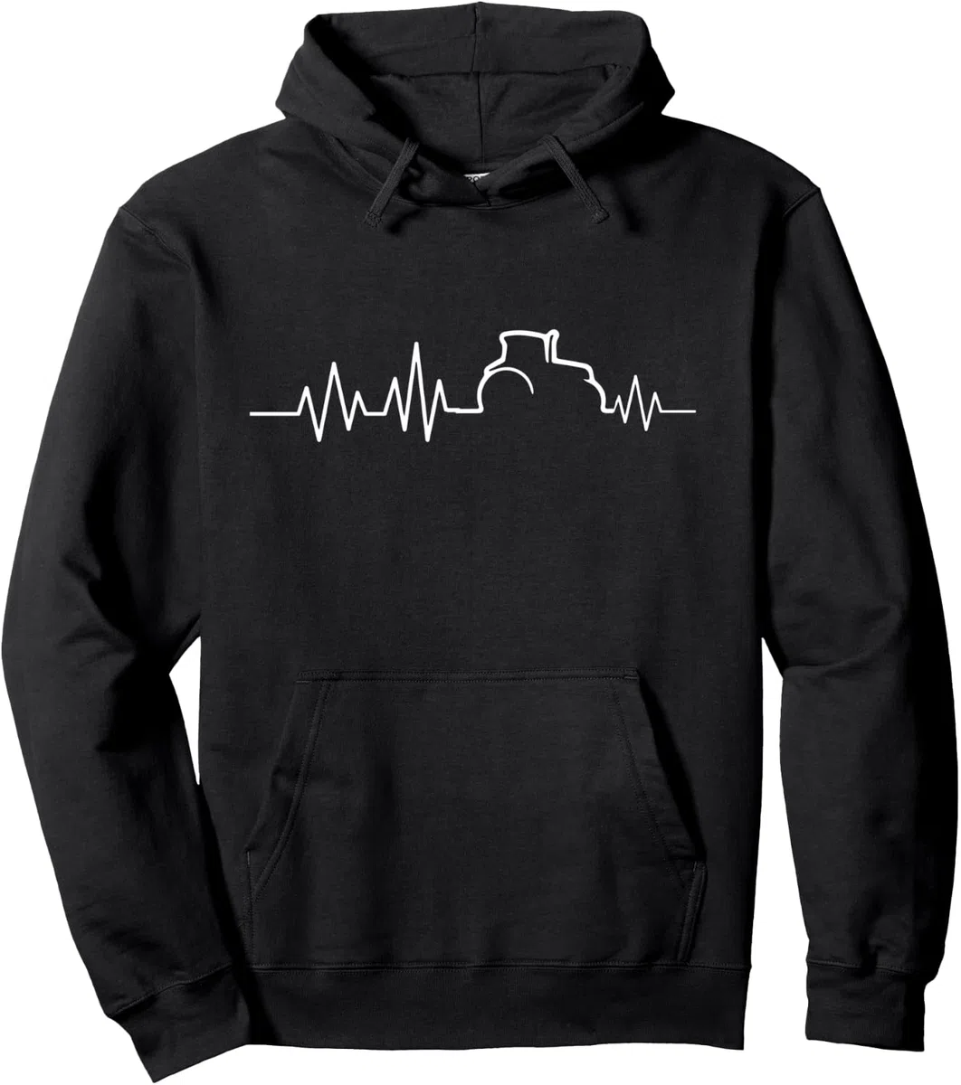 Herzschlag Landwirt Traktor Bauer Landwirtschaft Pullover Hoodie