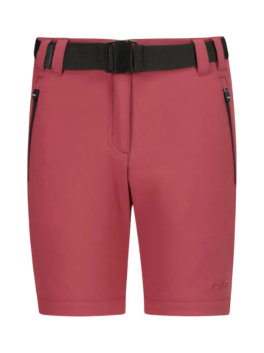 CMP Mädchen Zip Off Stretch Hose mit Gürtel und Dry Function Gr. 128 | Schnelltrockend, 4-Wege-Stretch-Material für volle Bewegungsfreiheit, Zip off: lange Hosen in Shorts umwandelbar