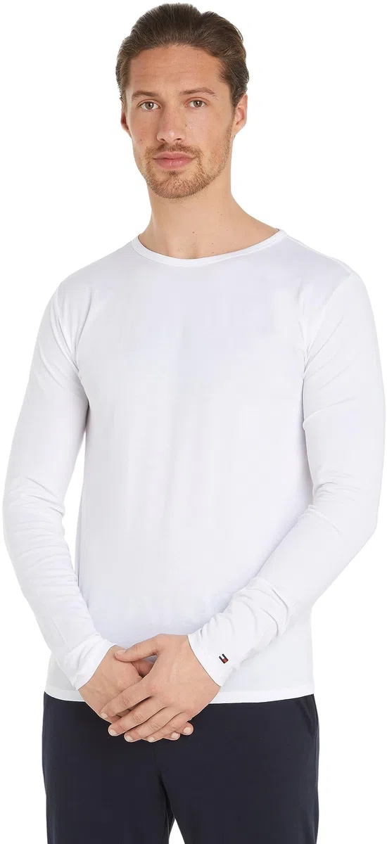 Tommy Hilfiger Herren 3er Pack Langarmshirts mit Rundhalsausschnitt