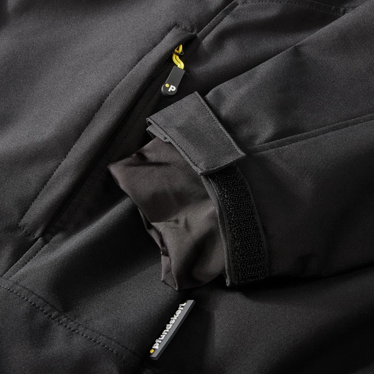 Pfundskerl Herren Softshelljacke | atmungsaktiv | winddicht | 3XL 4XL 5XL 6XL 7XL 8XL 10XL 12XL 14XL | Schwarz | Große Größen