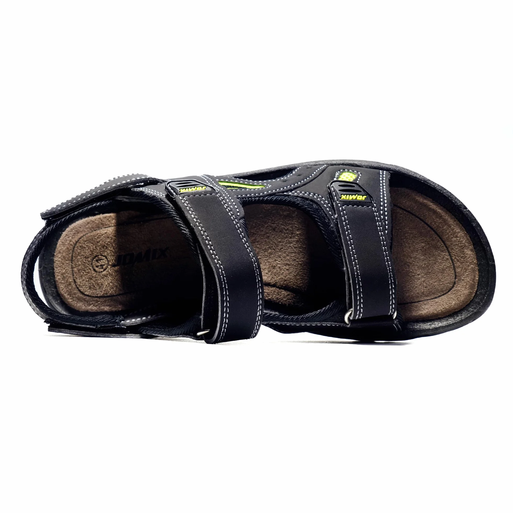 JOMIX Athletische Sandalen Herren Klettverschluss Sommer Rutschfest Flach Wandersandalen Outdoor Strand Reisen Trekking Wander