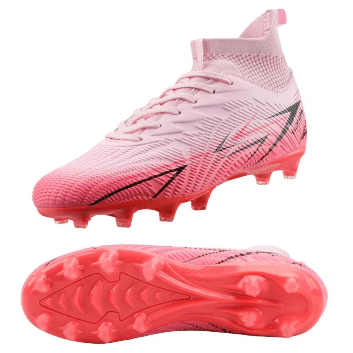 Msport Fußballschuhe für Kinder/Jungen mit Stollen – rutschfest, Leicht und Bequem – Ideal für Naturrasen und Kunstrasen