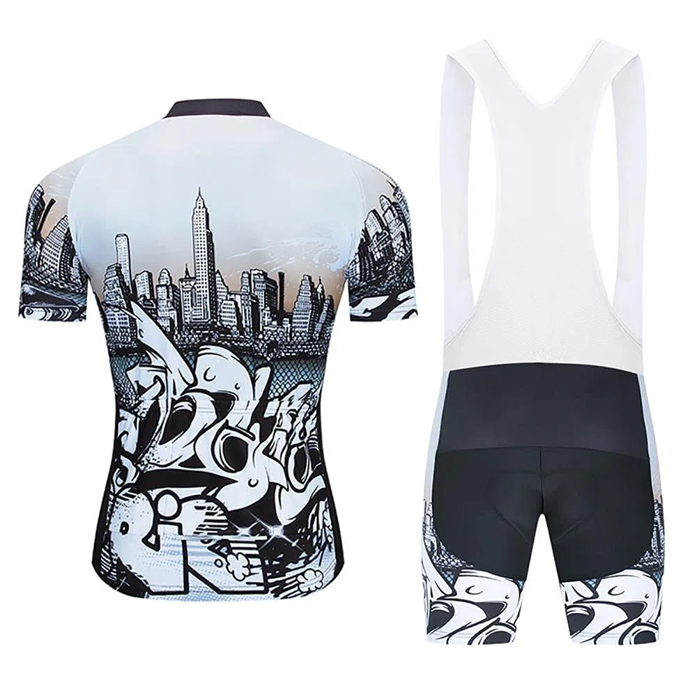 Moxilyn Fahrradbekleidung für Herren, kurzärmliges Trikot + Shorts, 9D-Gelkissen, modisches Radsport-Set, Radsport-Jerseys für Herren, schnelltrocknend, atmungsaktiv