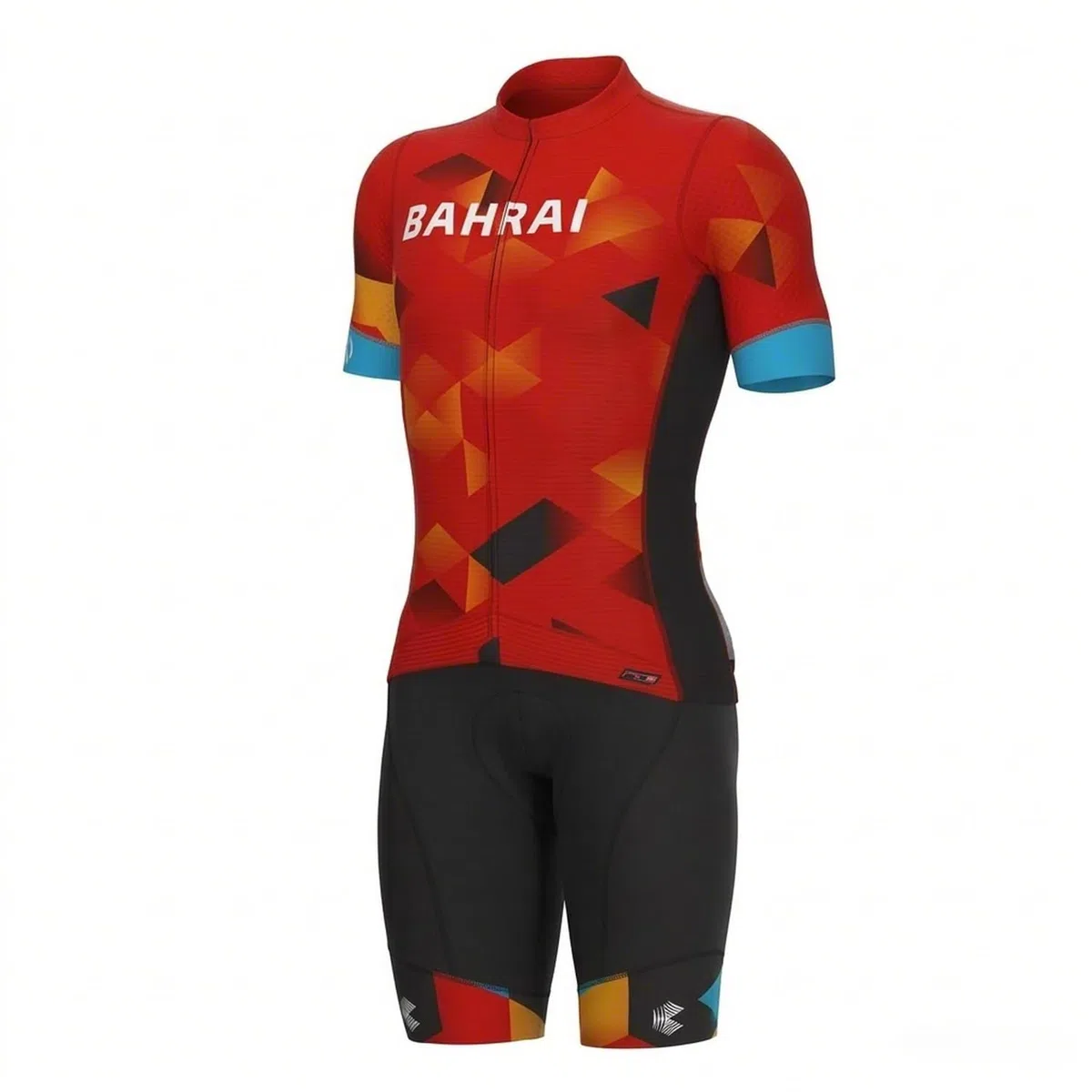 Herren & Damen Fahrradtrikot Set mit Bib Shorts, Schnelltrocknender Radsportanzug für Freizeitfahrer, Helle Farben Rennradbekleidung
