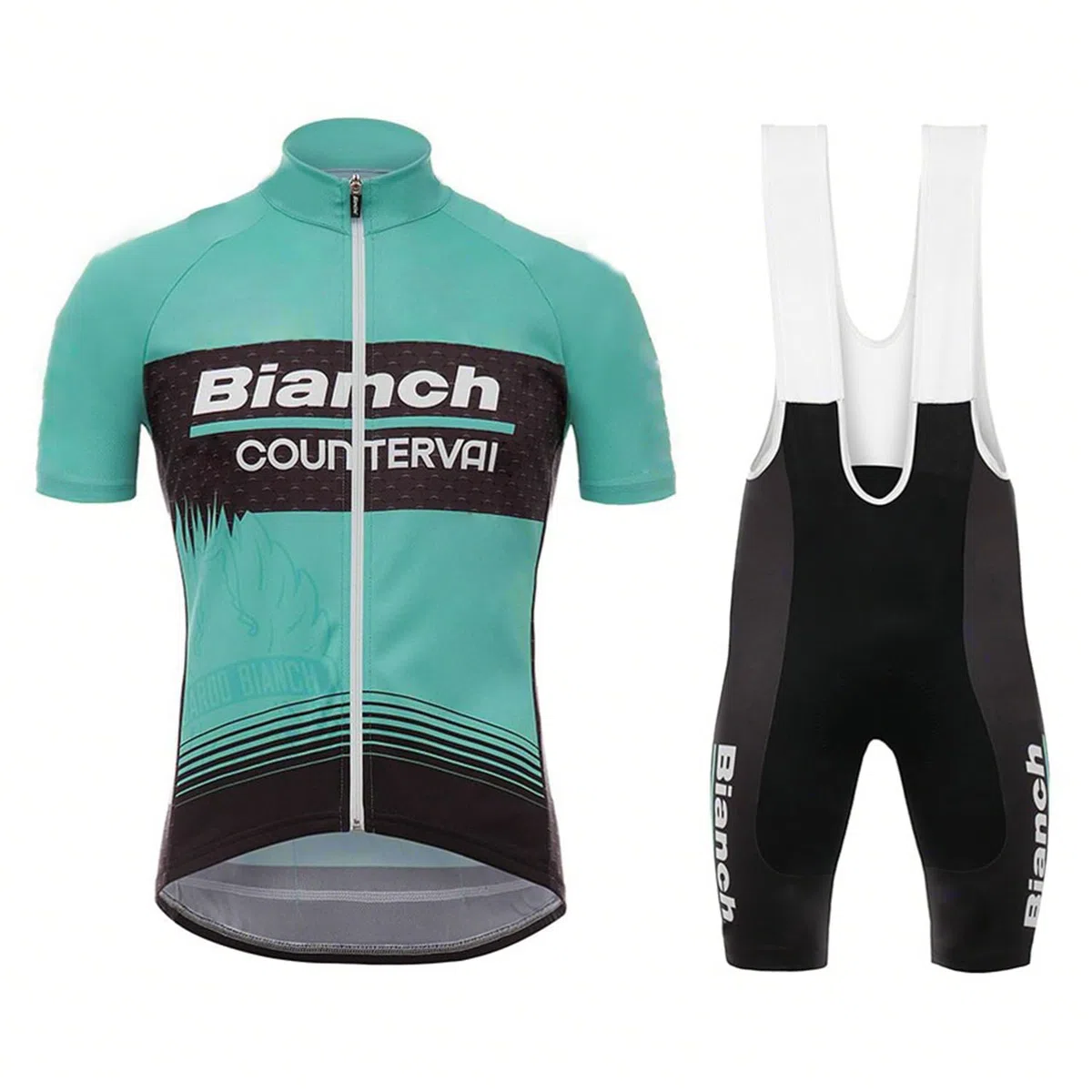 Herren Radtrikot Set Kurzarm mit Radhose atmungsaktiv & schnelltrocknend für Rennrad Trikot Herren