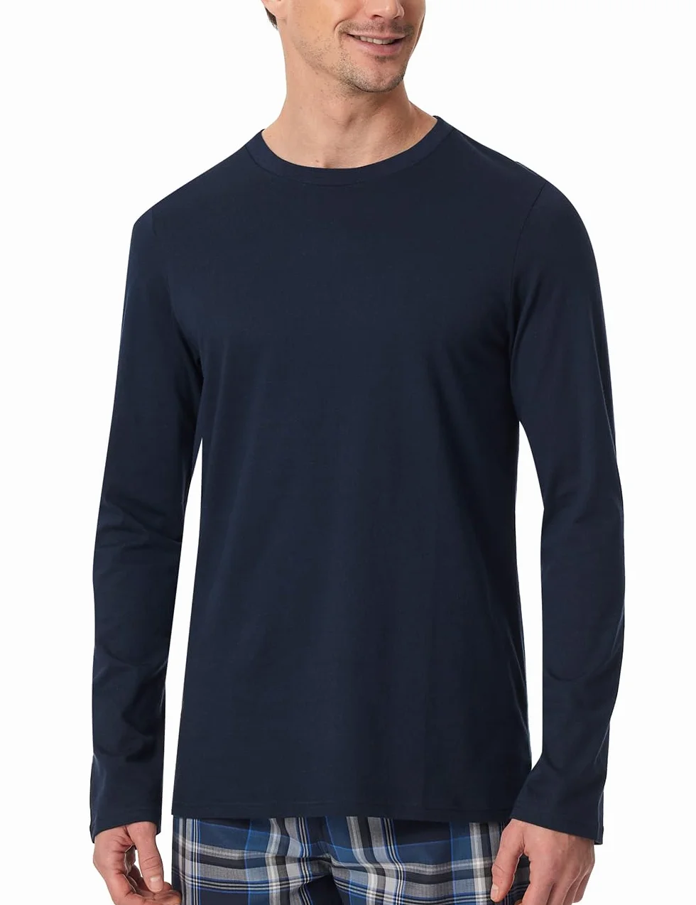 Schiesser Herren kurzes Schlafanzugoberteil T-Shirt Rundhals - 182179
