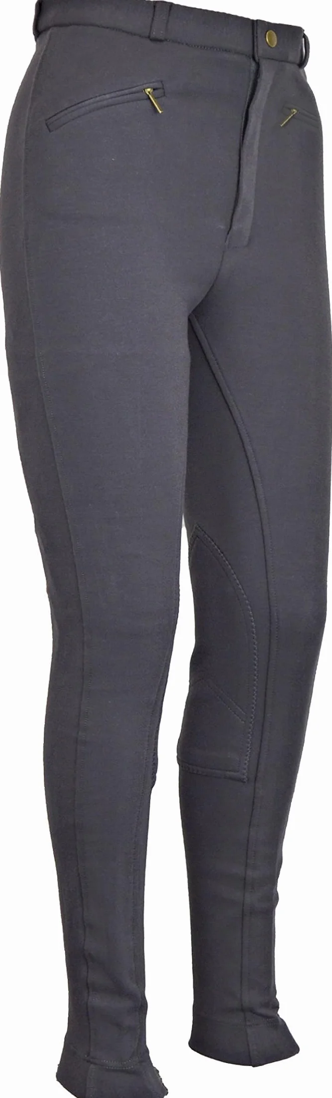 Jodhpurs Jods Reithose für Herren, weich, elastisch, grau