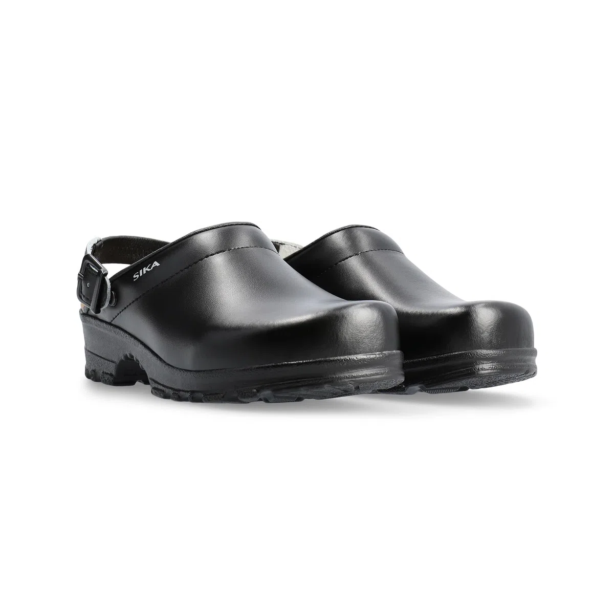 SIKA Unisex Flex LBS Komfort-Clog, weiches LBS-Fußbett mit Fersenriemen,breite Passform,Permair-Lederschuh,rutschfeste PU-Laufsohle für Krankenhäuser, Lebensmittelindustrie, Gastronomie & Pflegeberufe