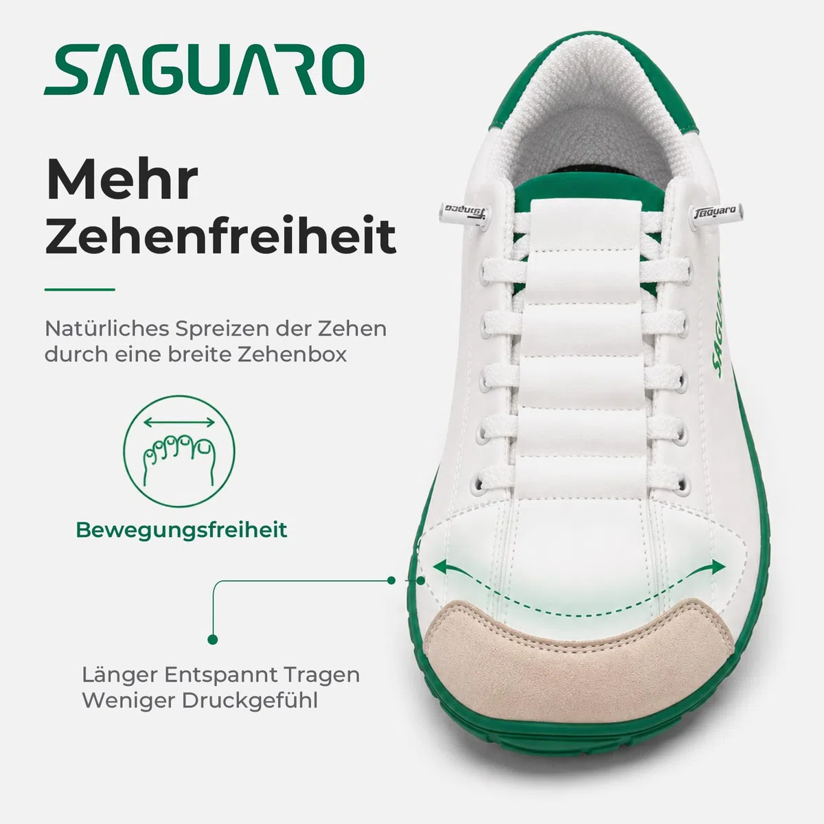 SAGUARO Unisex Barfußschuhe Breit Minimalistische Sneaker mit Zero Drop Sohle für Alltag, Arbeit, Freizeit und Reisen,Gr.36-48