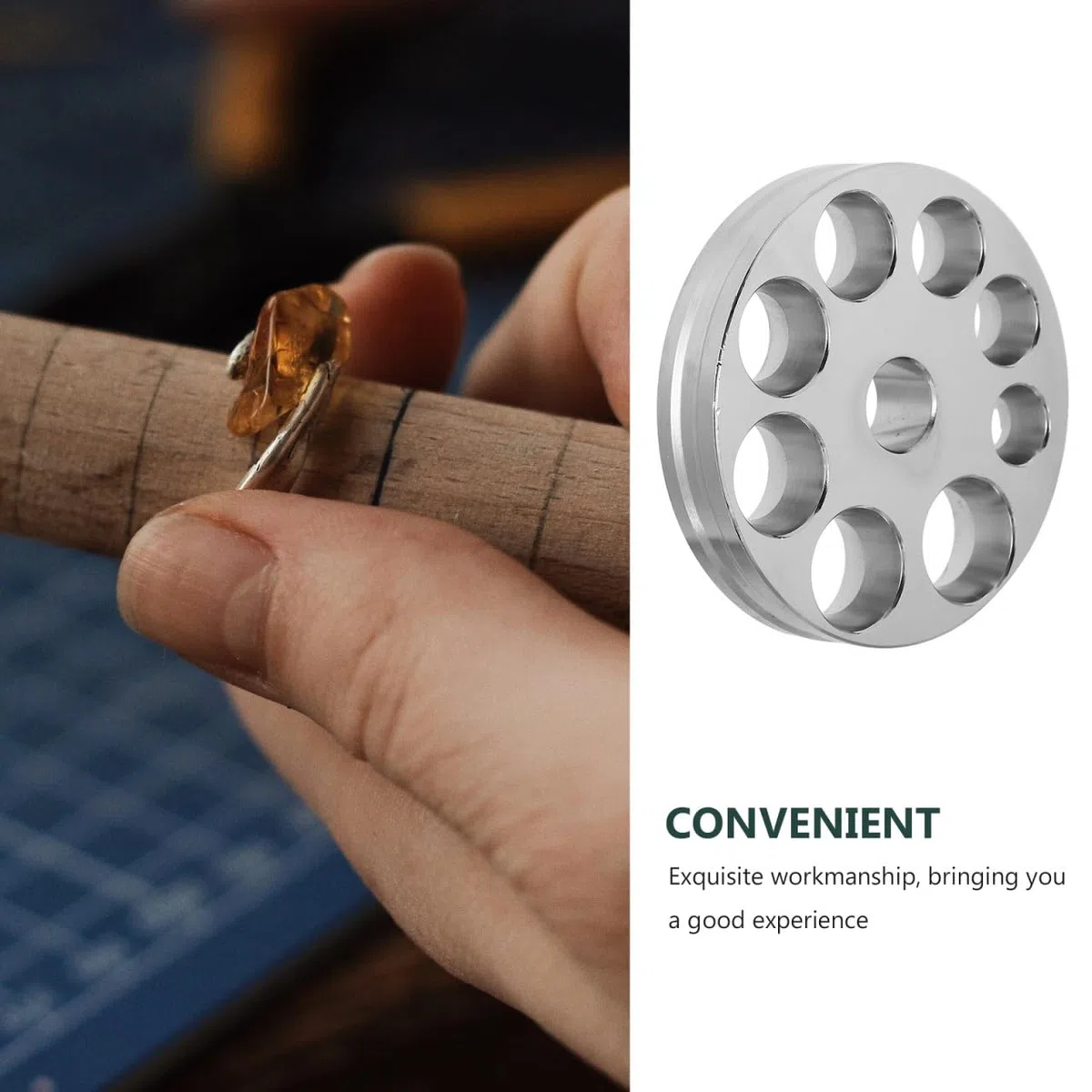 Ring-Anpassungswerkzeug Aus Karbonstahl Mit PräZisem RingmaßMesser Und BandvergrößErer FüR DIY Schmuckreparatur Und Schnelle RinggrößEnäNderung