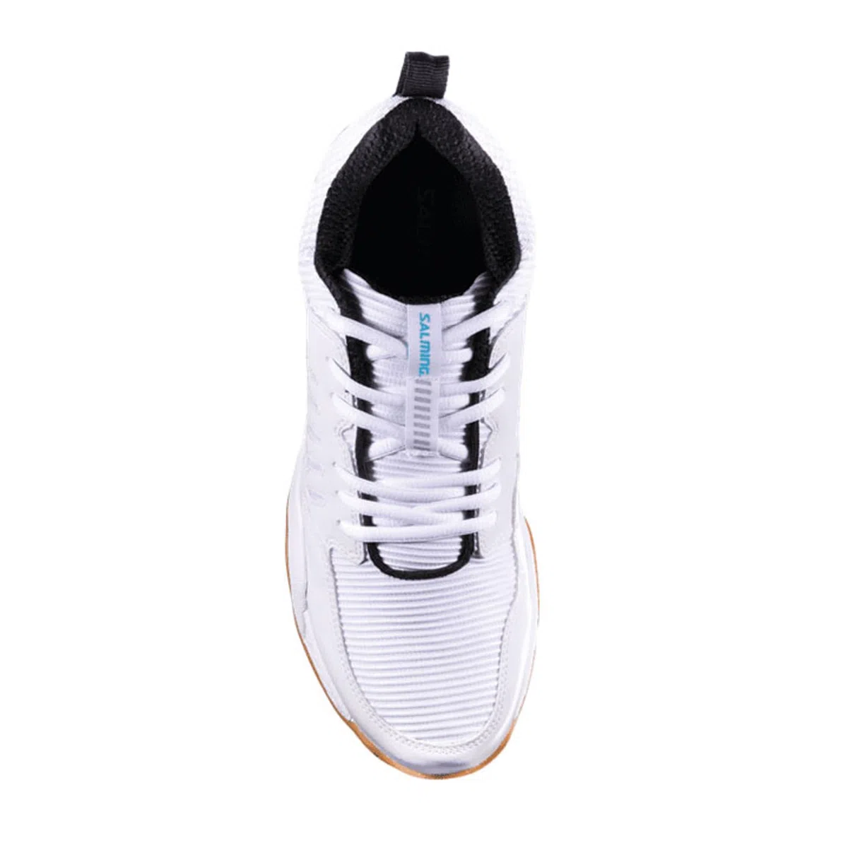 Salming Rival Herren Squashschuhe (Weiß/Überschall) & Schwarz/Weiß (Squash, Racquetball, Volleyball, Floorball)