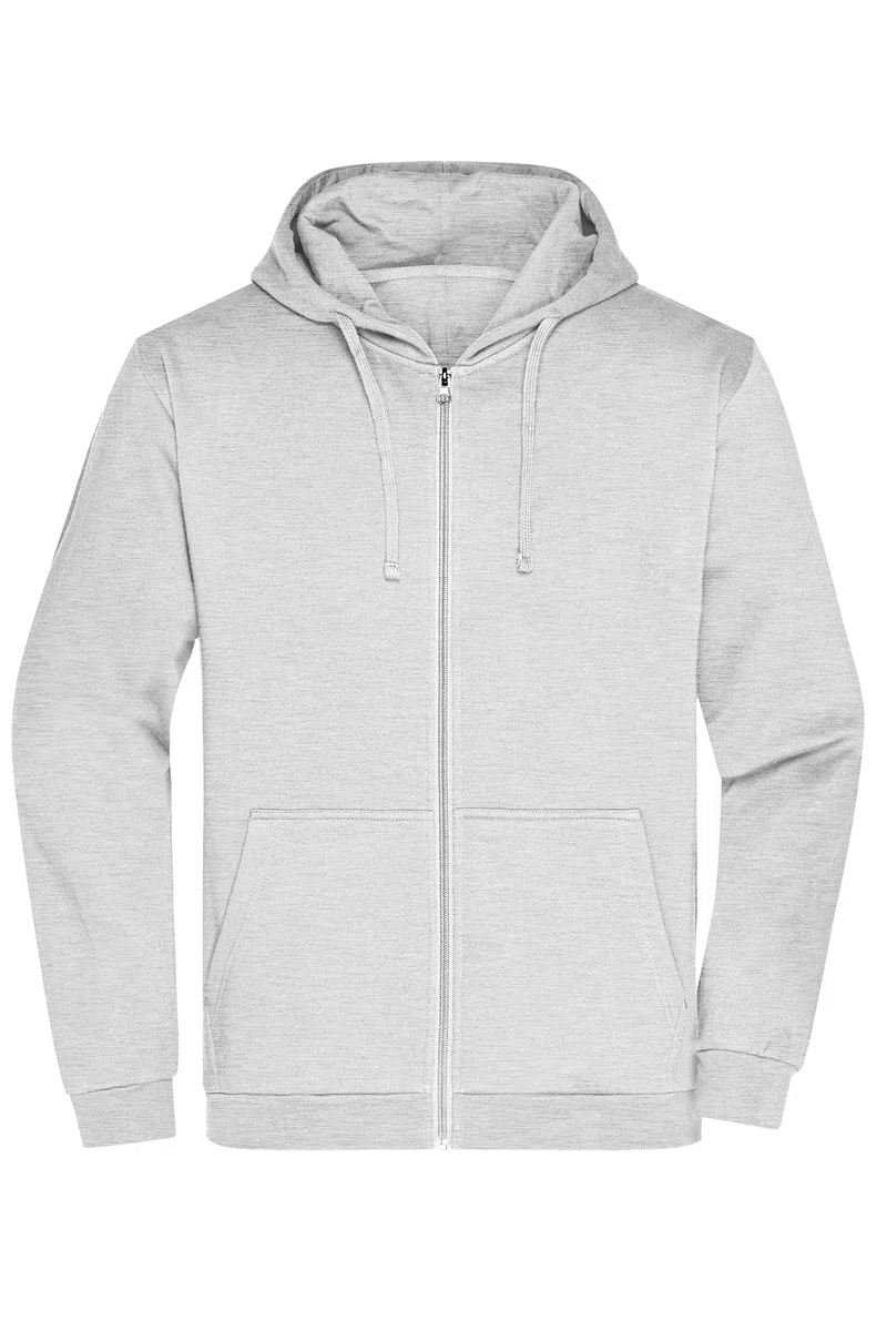 James & Nicholson Herren Basic Kapuzen-Sweatjacke - Klassische Sweatjacke mit Kapuze und Kordelzug