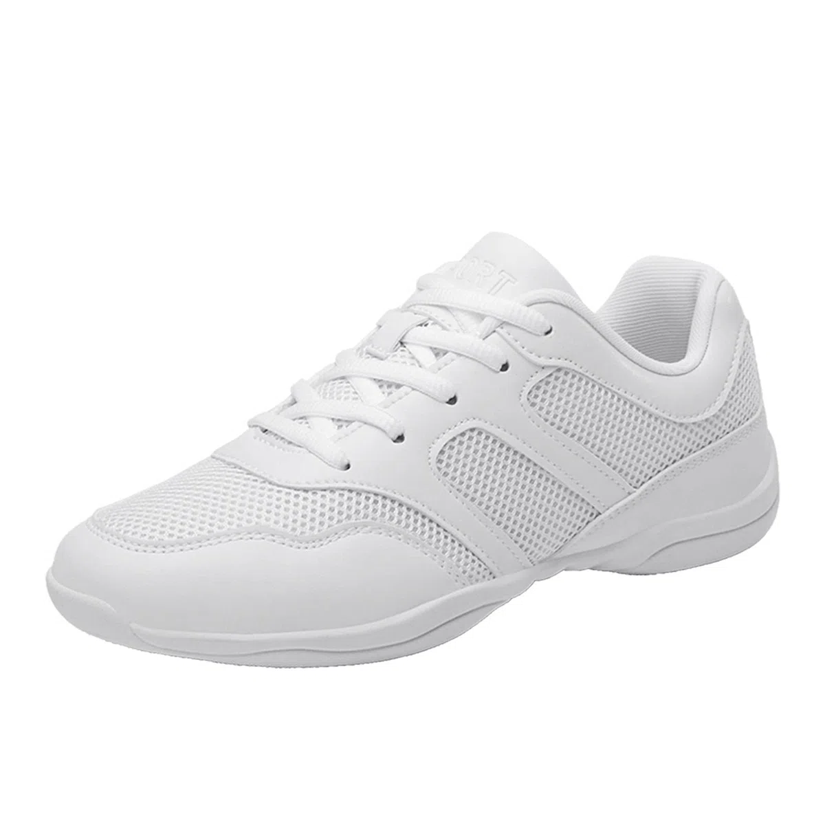 Damen Cheerleadingschuhe Mädchen Cheerleadingschuhe Tanzschuhe Gymnastik Jazz Yoga Trainingschuhe Outdoor Sportschuhe Walkingschuhe Weiß
