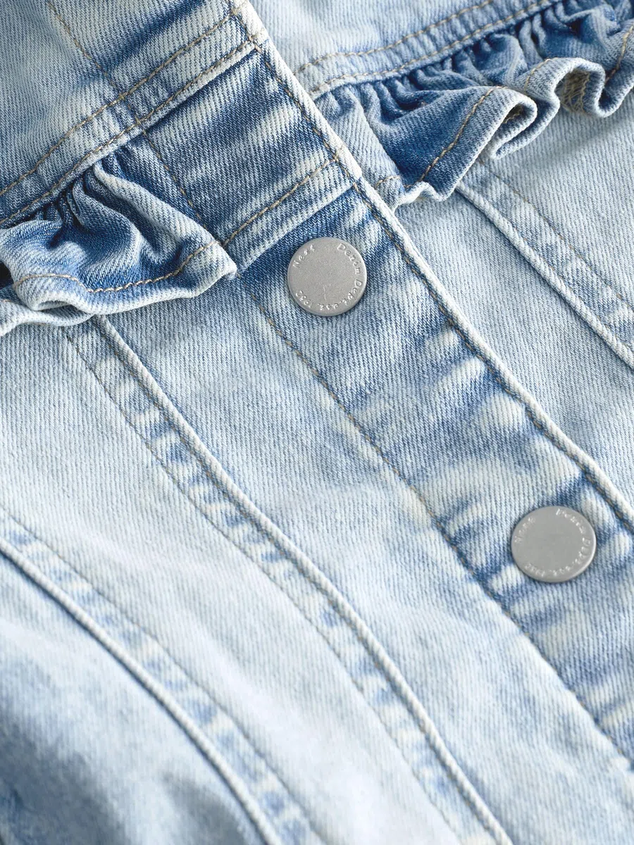 NEXT Mädchen Jeansjacke mit Rüschen 62-122