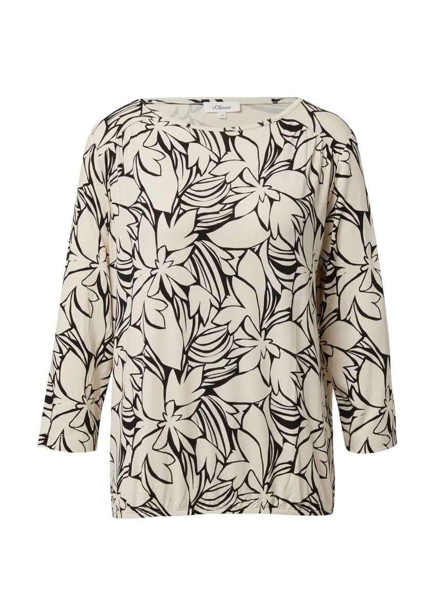 s.Oliver 3/4-Arm Shirt im O-Shape