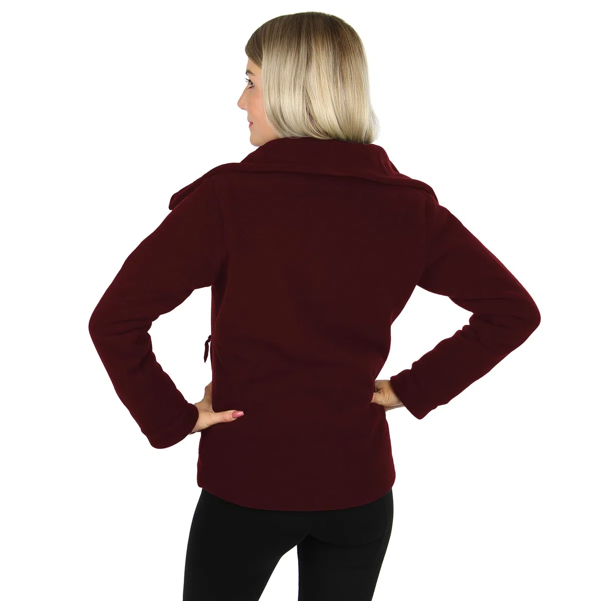 ALPIDEX Damen Fleecejacke Hoher Stehkragen Daumenlöcher Tailierte Winter Fleece Jacke Antipilling Warm Weich Full Zip Fleecepullover Microfleece Wandern Outdoor