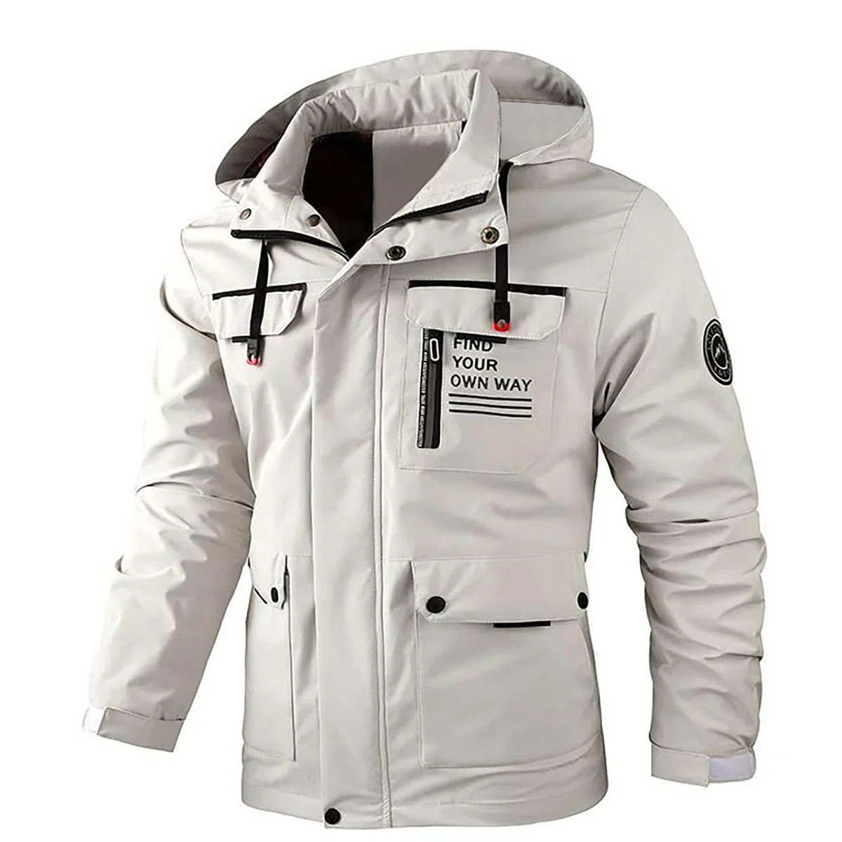 Generisch Winterjacke Herren Snowboardjacke Winterjacke Outdoorjacke Wasserdicht Funktionsjacke Outdoor Jacke Sport Schneejacke Winddicht Atmungsaktiv Schneefang Einfarbig Steppjacke