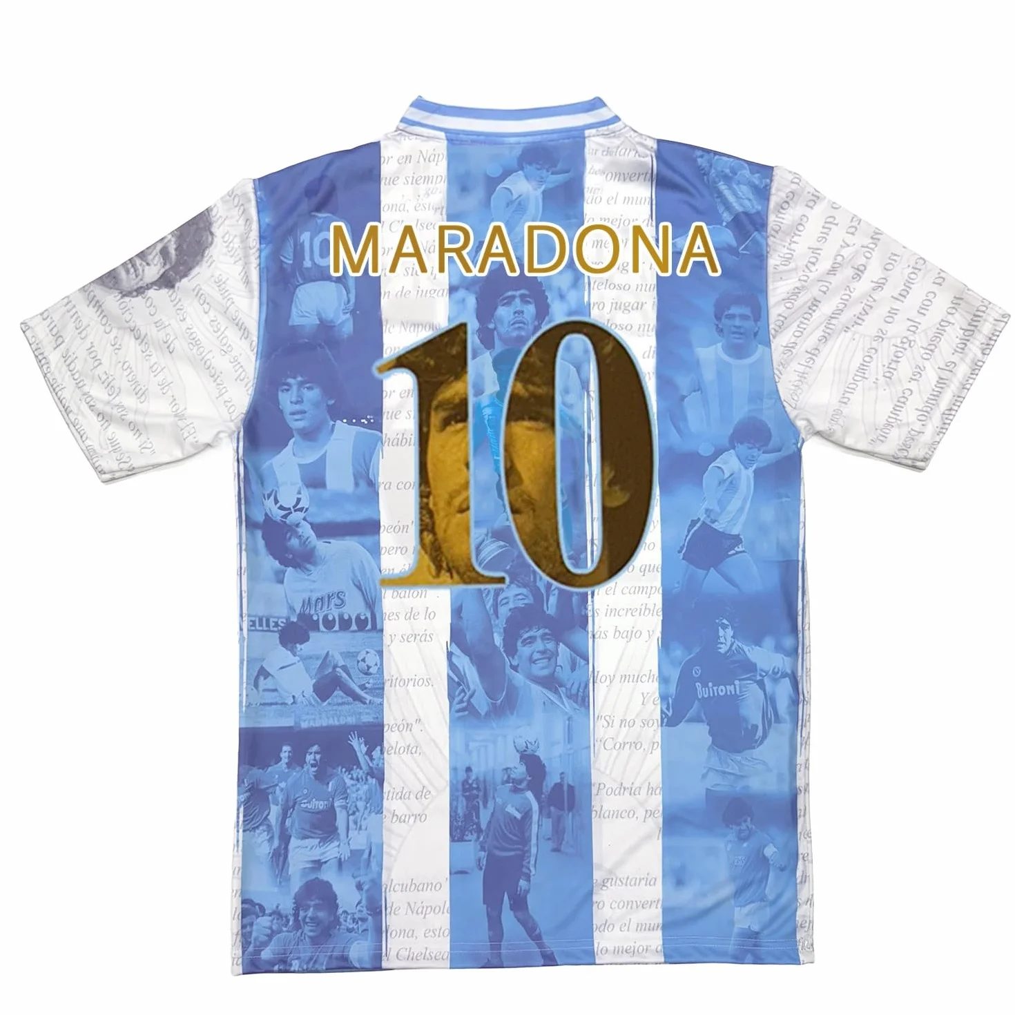 Soul up Fußballtrikot Diego Armando Maradona - EL Pibe de ORO. Offizielle Replica. Argentinien Trikot für Herren und Jungen.