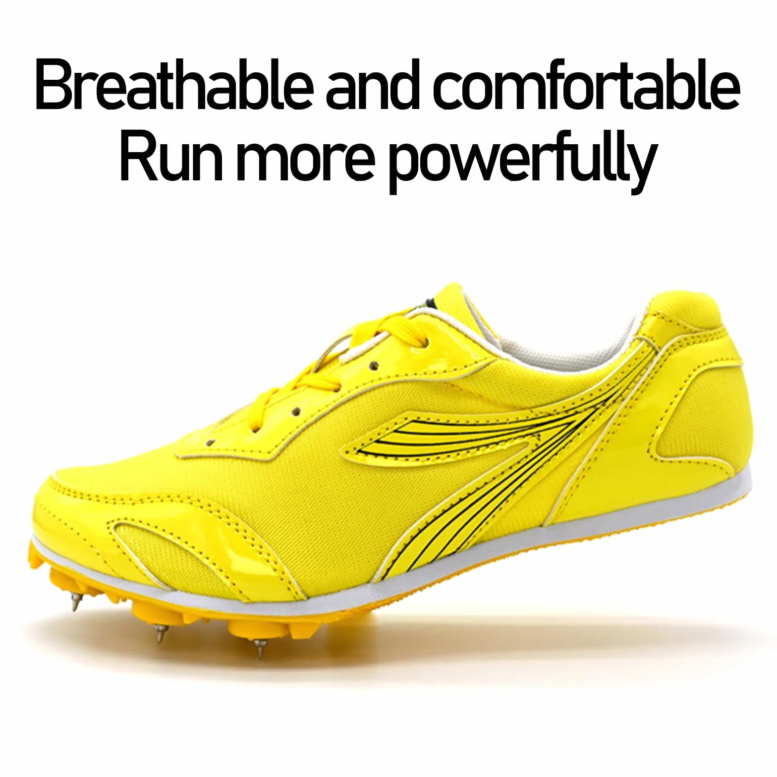 Spikes Leichtathletik Kinder,Leichte Spikes Laufschuhe,Herren Damen Leichtathletikschuhe,Atmungsaktive,Tragen Geeignet,Herren Damen Und Kinder,Wettkampf-Lauftraining Weitsprung Sneaker