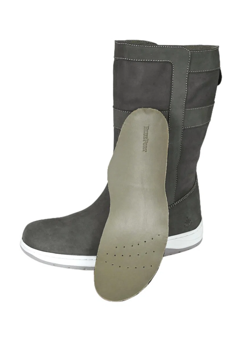 Storm Seestiefel – wasserdichter Echtleder-Stiefel mit atmungsaktivem Textilfutter, umlaufender gummierter Rutschsohle, robust & Offshore-geeignet